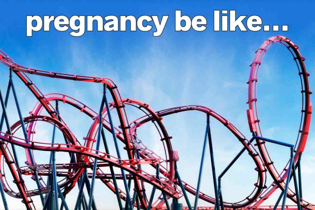 pregnancy be like a roller coaster