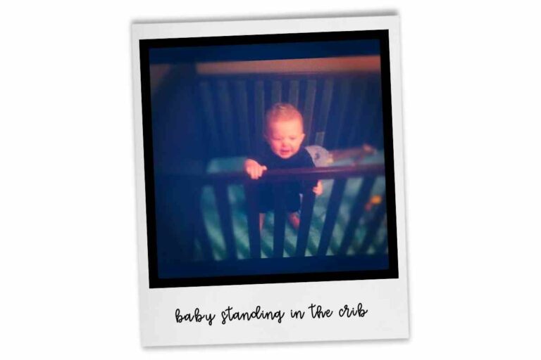 Baby Standing Up in the Crib – FUN an 8 Months Update